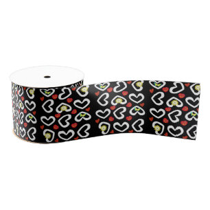 Valentine's Day Hearts Ribbon Grosgrain Ribbon