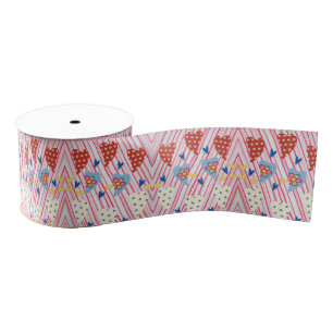 Valentine's Day Hearts Ribbon Grosgrain Ribbon