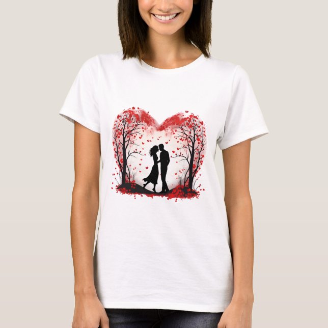 Valentines Day Hearts T-Shirt (Front)