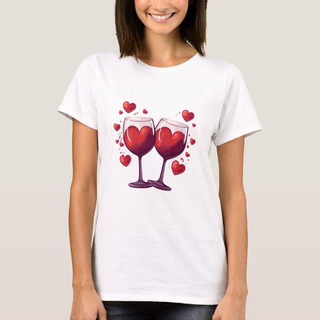 Valentines Day Hearts T-Shirt (Front)