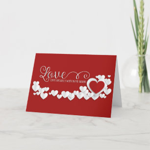 Valentine's Day - Hearts Wave & Love WA Holiday Card