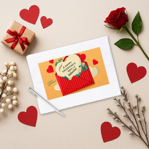 Valentine's Day Hearts "Wish" Rectangular Sticker