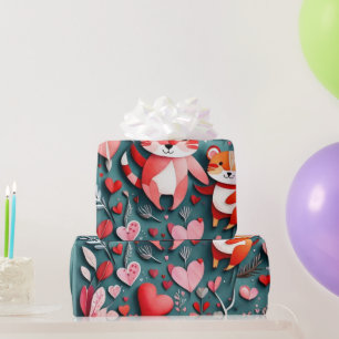 Valentine's day hearts Wrapping Paper