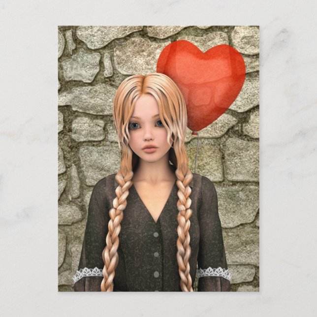 Valentines Day Holiday Postcard (Front)