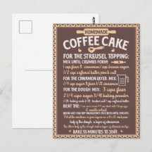 Valentine's Day Homemade Coffee Cake Recipe