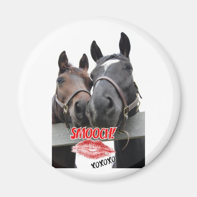 Valentine's Day Horses Magnet (Front)