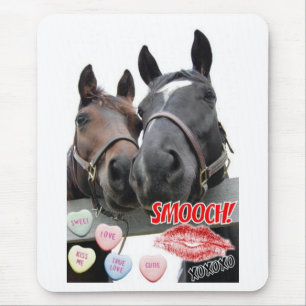 Valentine's Day Horses Mouse Mat
