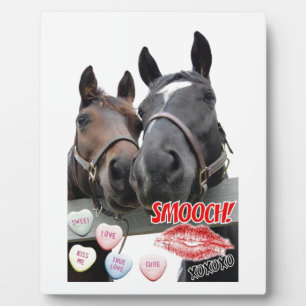 Valentine's Day Horses Plaque
