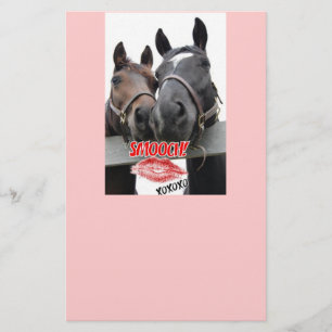 Valentine's Day Horses Stationery