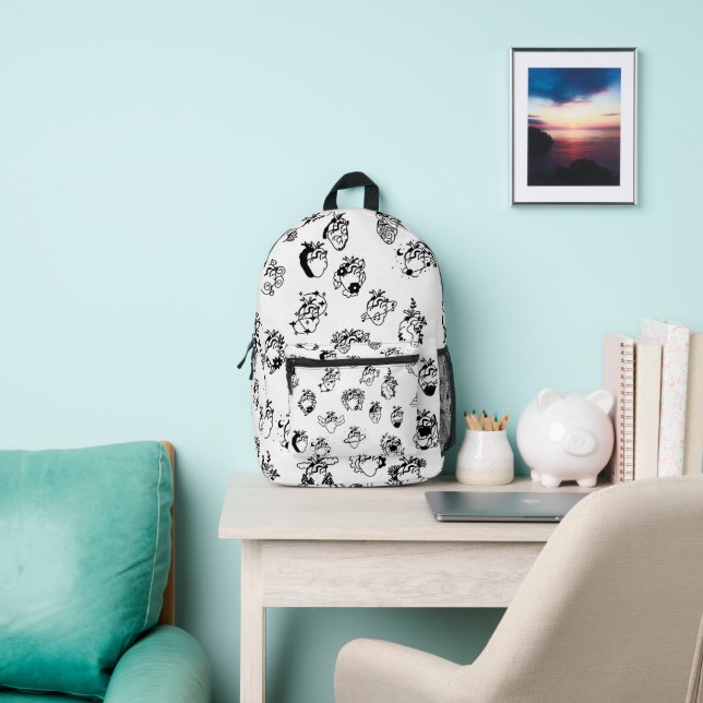 valentines day human hearts white  printed backpack (Insitu)