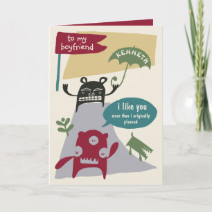 Valentine's Day Humor I Like You More Than My Cat Card