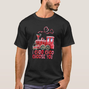 Valentines Day I Choo Choo Choose You Train Girls  T-Shirt