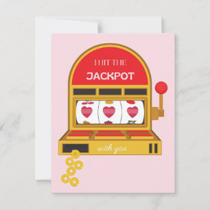  Valentine's Day I Hit the Jackpot Card