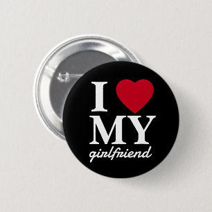 Valentines Day I Love My Girlfriend Boyfriend 6 Cm Round Badge