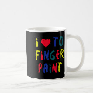 Valentines Day I Love To Finger Paint Matching Cou Coffee Mug