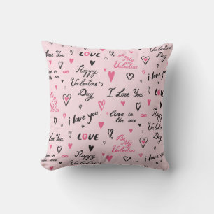 Valentine's Day: 'I Love You' Background. Cushion