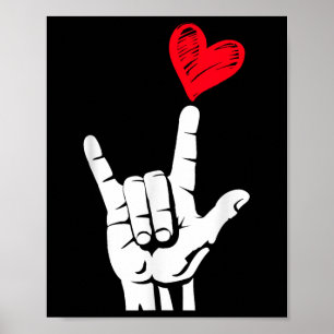 Valentines Day I Love You Hand Sign Asl Heart Wome