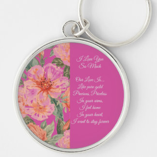 Valentines Day, I Love You So Much, Love Poem  Key Key Ring