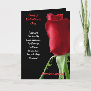 Valentine's day I need more than friendship Holiday Card