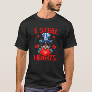 Valentine's Day I Steal Heart Cat T-Shirt