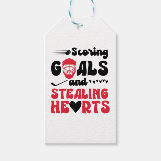 Valentine's Day Ice Hockey Sports Couples Dating Gift Tags