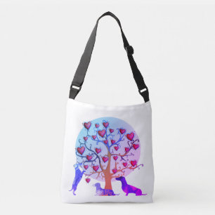 Valentine's day illustration, Dachshunds Bag