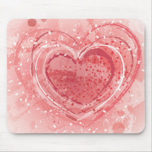 Valentine's Day Illustration Mouse Mat