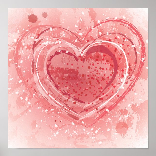 Valentine's Day Illustration Poster (Front)