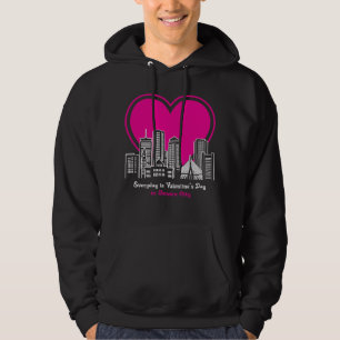 Valentine's Day in Boston City Hoodie