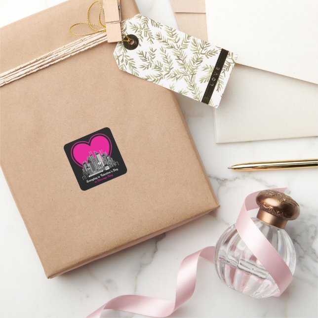 Valentine's Day in Chicago City Square Sticker (Gifting)