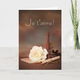 Valentine's Day in Paris Holiday Card