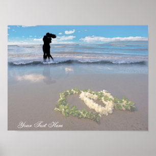 Valentines Day  Inspired - Heart Shaped Flower Lei Poster