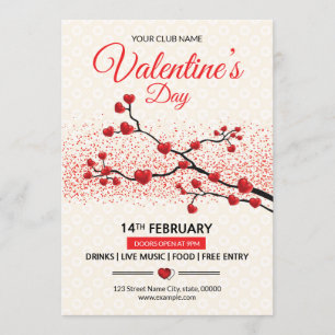 Valentine's Day Invitation Flyer
