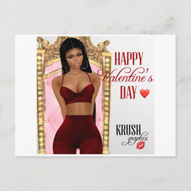 Valentine's Day Kesha Postcard (Front)