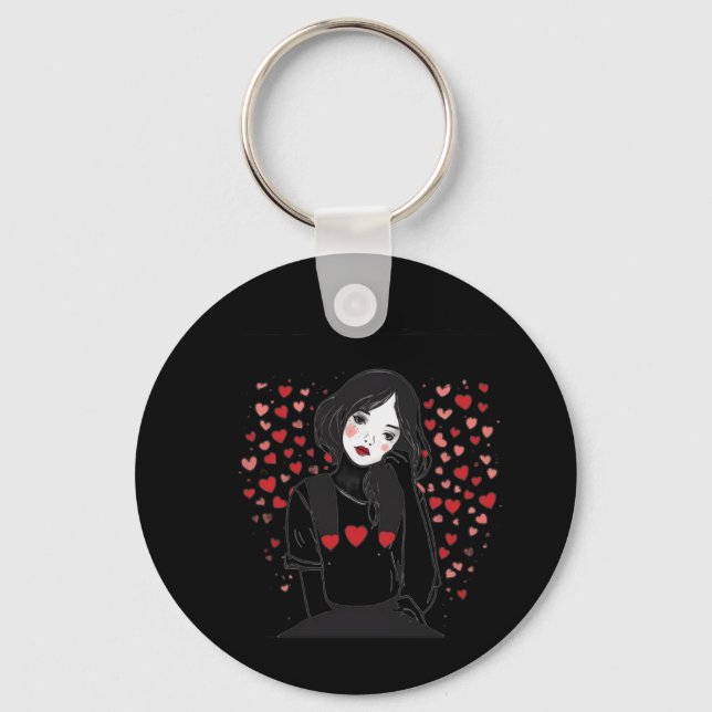 valentines day key ring (Front)