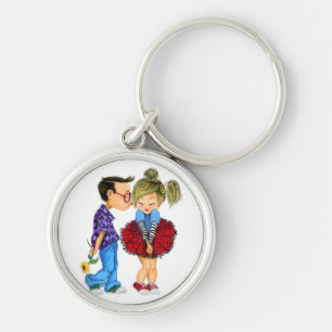 Valentine's Day Keychain Gift Romantic Couple Love