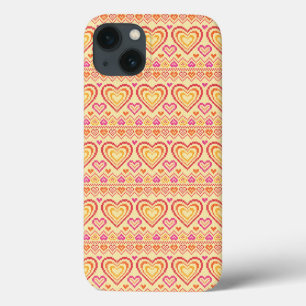 Valentine's Day Knitted Pattern iPhone 13 Case
