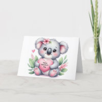 Valentine's Day Koala Bear