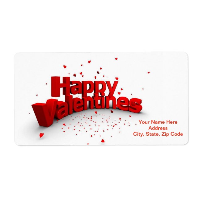 Valentine's Day Labels (Front)