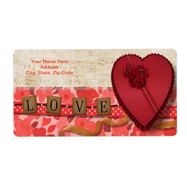Valentine's Day Labels (Front)
