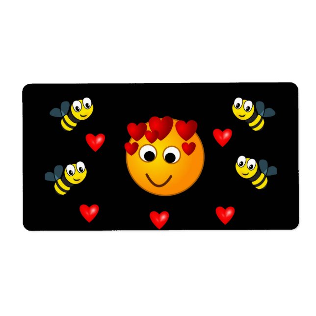 Valentine's Day Labels Bumblebee (Front)