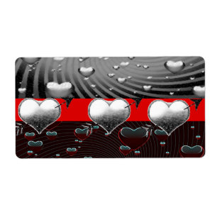 Valentine's Day Labels Heart