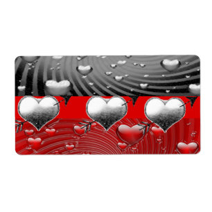 Valentine's Day Labels Heart