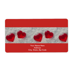 Valentine's Day Labels Heart