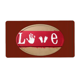 Valentine's Day Labels Love