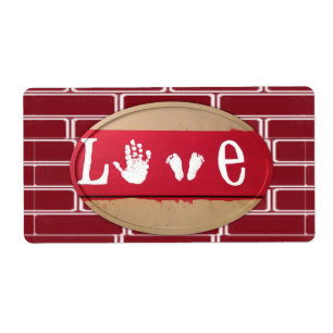 Valentine's Day Labels Love