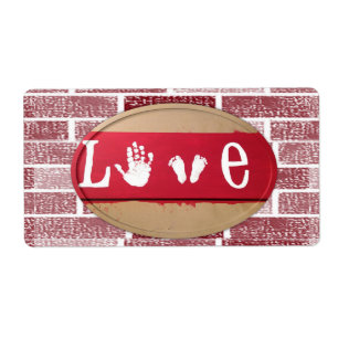 Valentine's Day Labels Love