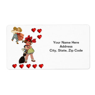 Valentine's Day Labels Vintage