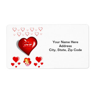 Valentine's Day Labels Vintage