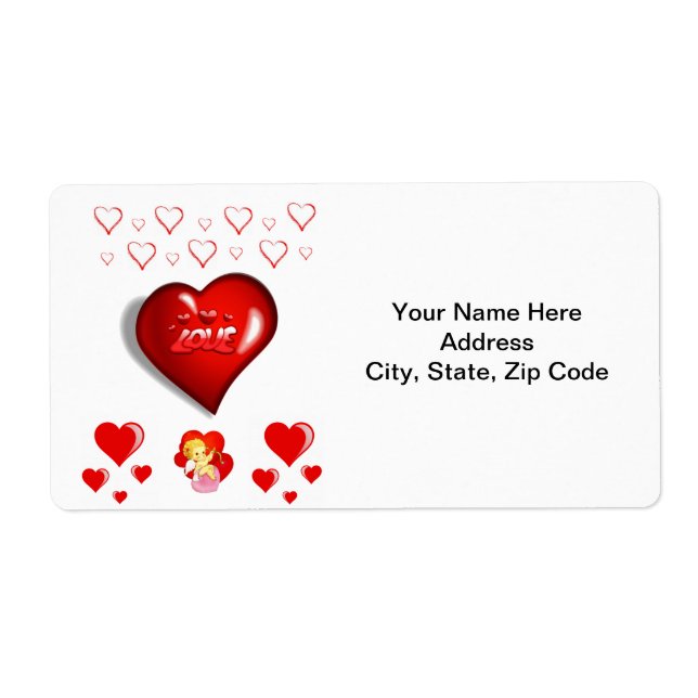 Valentine's Day Labels Vintage (Front)